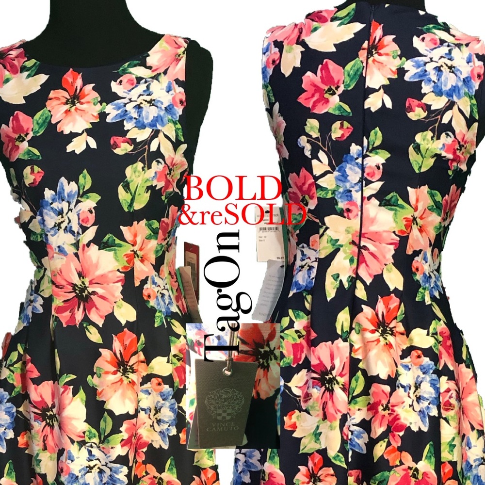 Vince Camuto Floral Petite Dress